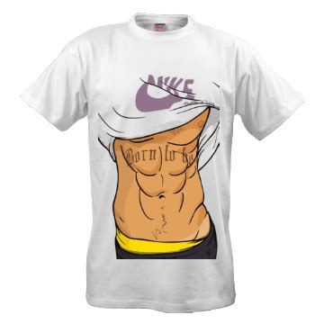 nike shirt with fake abs